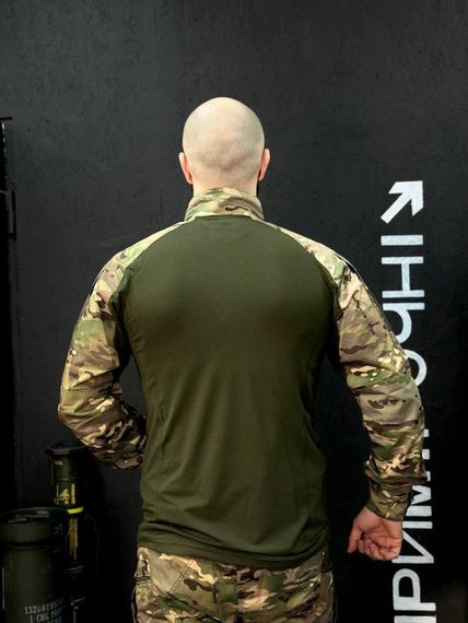 Тактичний Військовий Убакс Олива /Мультикам 4.5.0 Покращений Under Body Armor Combat Shirt | Зображення 1