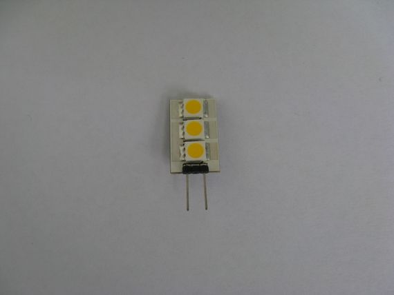 Лампа светодиодная LED G4 0.6W 3 pcs WW LF AC12V SMD5050 | Зображення 1
