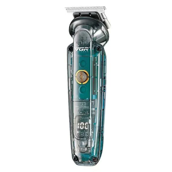 Машинка для стрижки VGR V-102 Green • Професійна акумуляторна машинка VGR V-102 Green для стрижки волосся та бороди з насадками | Зображення 1