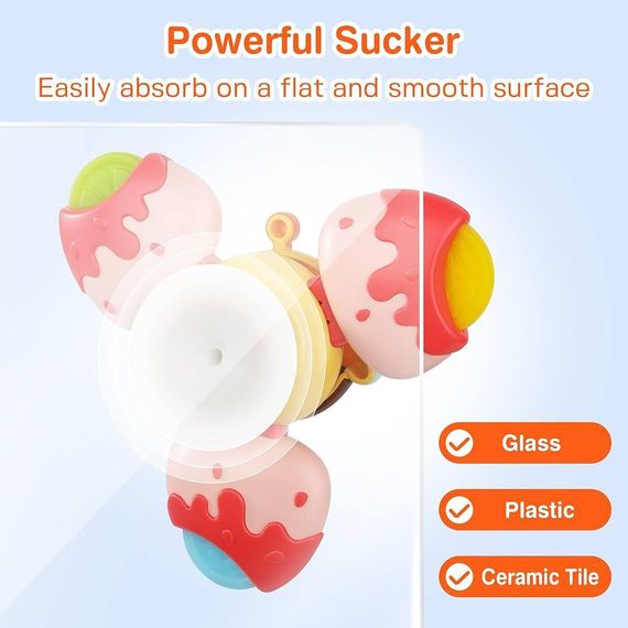 Игрушки-вертушки Vanmor Suction Cup Spinner для малышей | Зображення 1