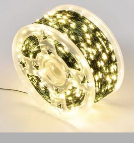 Гірлянда Роса нитка 500 LED, довжина 50 м з пультом, зелений, теплий XPRO (47724-717_377)