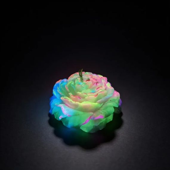 Свеча Пион низкотемпературная люминесцентная GlowKink разноцветная, VIP-концентрация, 91 г Sex Aura | Зображення 4