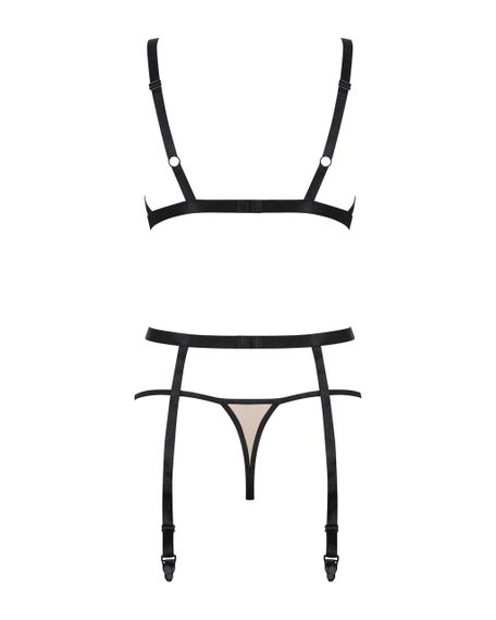 Комплект з поясом для панчох Obsessive Nudelia set L/XL Sex Aura | Зображення 5