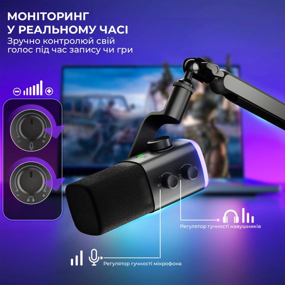 Мікрофон Fifine AM9 USB Black (AM9) | Зображення 9