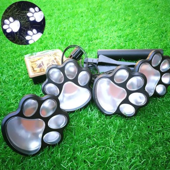 Светильник Solar Paw Print Lights на солнечной батарее 4 шт | Зображення 6