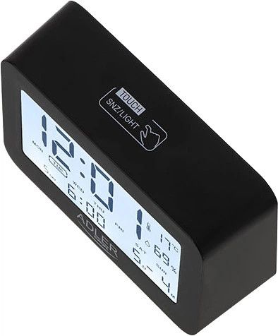 Термогігрометр Adler AD 1196 Black 15х17х23 см чорний | Зображення 3