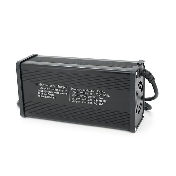 Зарядний пристрій для акумуляторів Li-ion 52V(58,8V),14S,15A, 720 Вт, штекер Трикутний роз'єм (T-tipe/C13/IEC). 185х88х60мм. 1,2 | Зображення 2