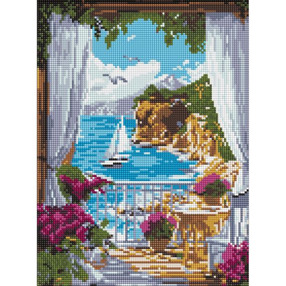 Алмазна мозаїка "Сонячна гавань" AMO8134, 30х40 см