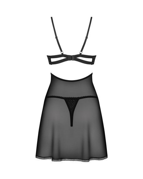 Бэби-долл Obsessive Nutris babydoll & thong XS/S | Зображення 3
