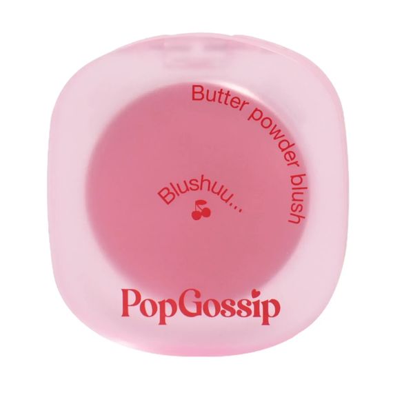 Рум'яна для обличчя з сатиновим фінішем Pop Gossip Blushuu Silky powder blush - №01 Sugar Blush (3.2 g)