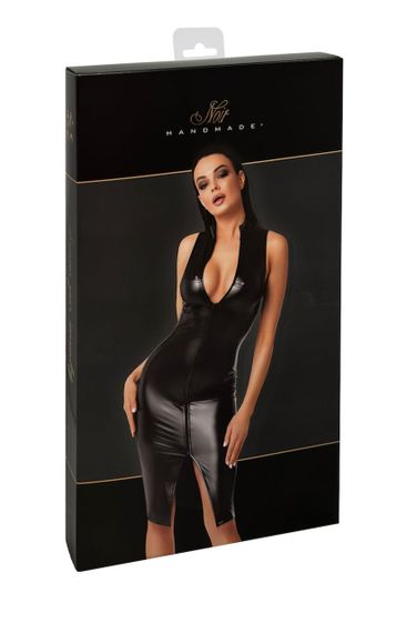 Платье Noir Handmade F337 Powerwetlook midi dress - M sexstyle | Зображення 7