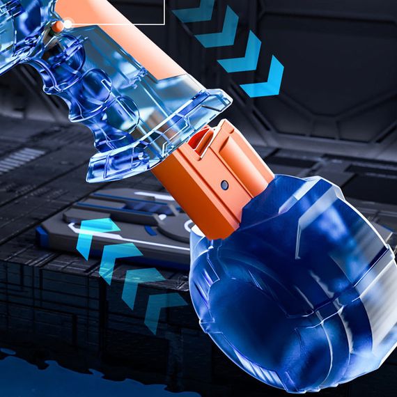 Водный аккумуляторный пистолет Water Gun 66-35 (500ml) with lithium battery Blue / Orange | Зображення 4