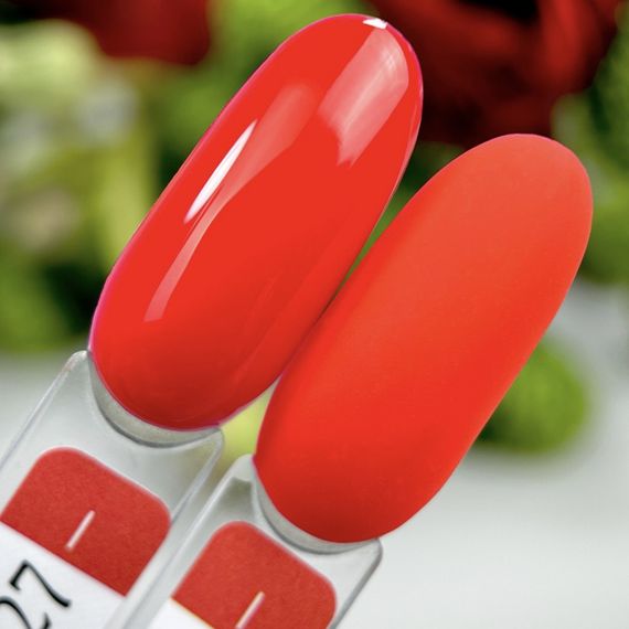 Гель-лак Crooz 27 (насичений яскраво-червоний) 8мл | Зображення 1