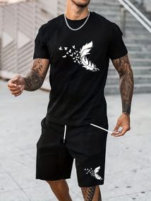 Комплект футболка та шорти ДТФ (короткий)