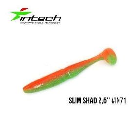 Силиконовая приманка, Съедобный силикон Intech Интеч Slim Shad 2,5"12 шт IN71
