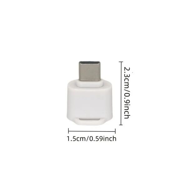 Компактный, высокоскоростной кардридер Type-C → MicroSD/TF. Белый