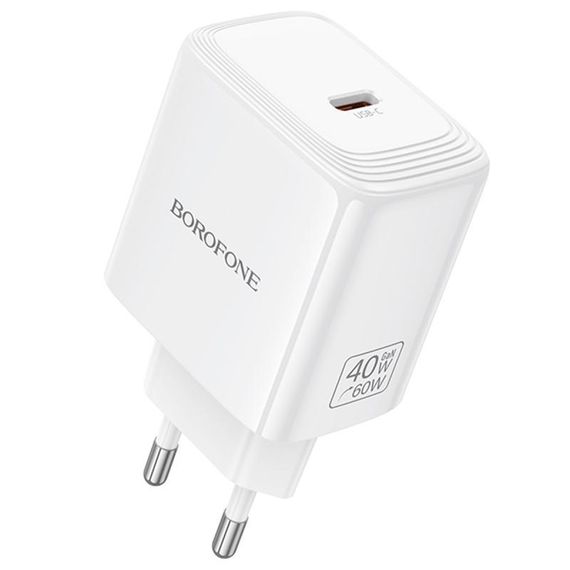 МЗП Borofone BN33 Fuente PD40W (1USB-C) White