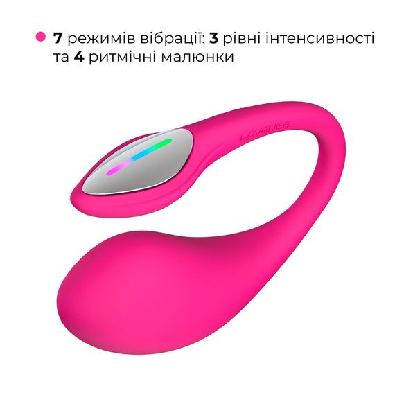 Смарт-віброяйце Lovense Lush 4, дуже потужне, швидке заряджання, LED-підсвічування | Зображення 6