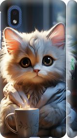 Чохол на Samsung Galaxy A01 Core A013F Білий кіт "5646m-2065-2448"