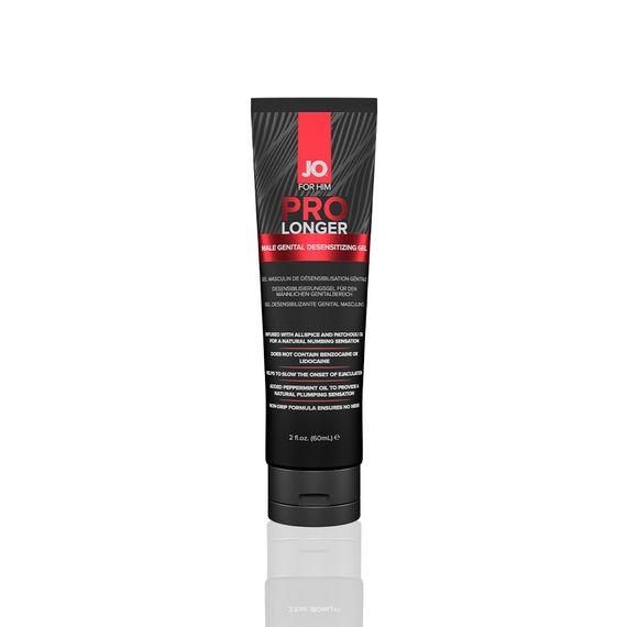 Пролонгер гель JO Prolonger Gel (60 мл) з олією перцевої м’яти, гвоздикового перцю та пачулів
