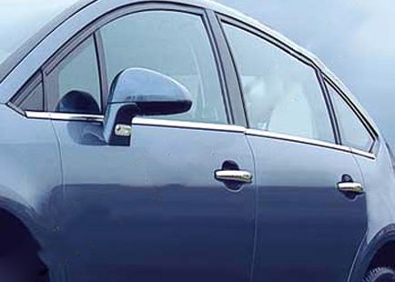 Зовнішня окантовка вікон (нерж.) Hatchback, Carmos - Турецька сталь для Citroen C-4 2005-2010 рр