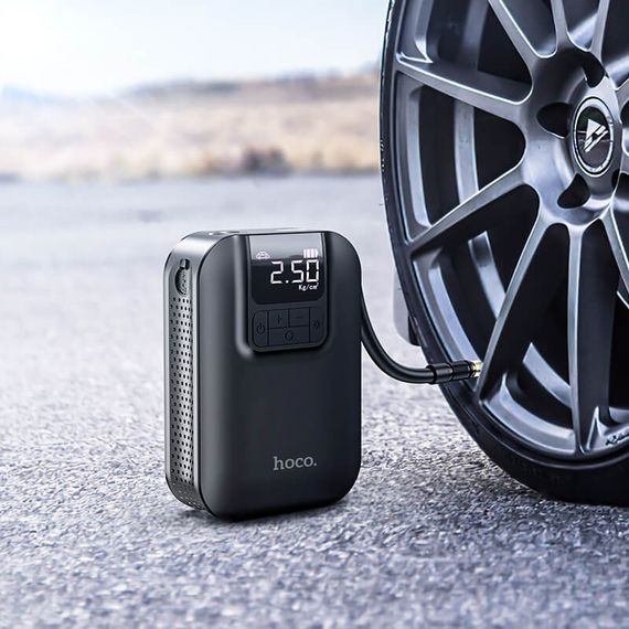 Портативний Компресор для автомобіля HOCO Breeze portable smart air pump S53 | Зображення 5