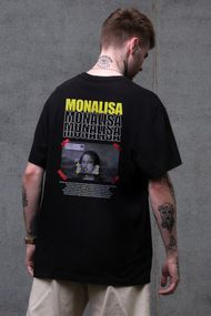 Оверсайз Футболка З Принтом Without Monalisa Black