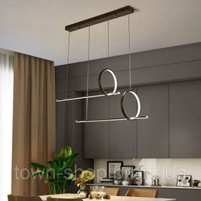 Люстра потолочная LED MJ24B-1100-bk-k Черный 50-150х25х100 см.
