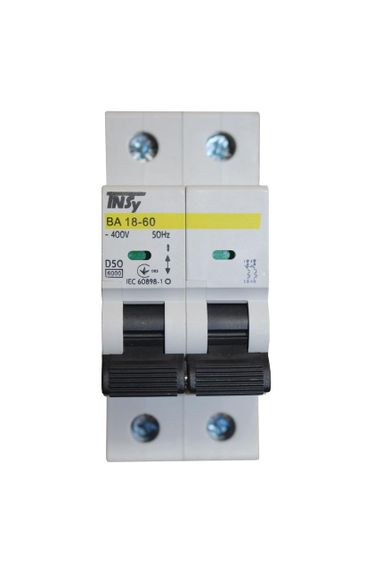 Автоматичний вимикач ВА18-60 2Р 50А 6кА х-ка D Ny95504796 | Зображення 1