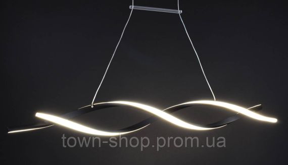 Люстра потолочная LED H20L-1200-bk-k Черный 25-100х14х120 см. | Зображення 7