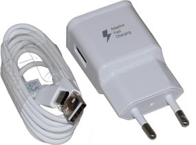 Зарядний пристрій, блок живлення 15W з кабелем USB-C 150 см, адаптер 2A 2000 мАг 9V 15W для телефону, планшету