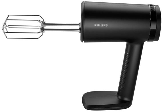 Міксер ручний Philips 5000 series, 500Вт, насадки -4 вінчика, блендер, подрібнювач, турборежим, чорний (HR3781/20) | Зображення 1