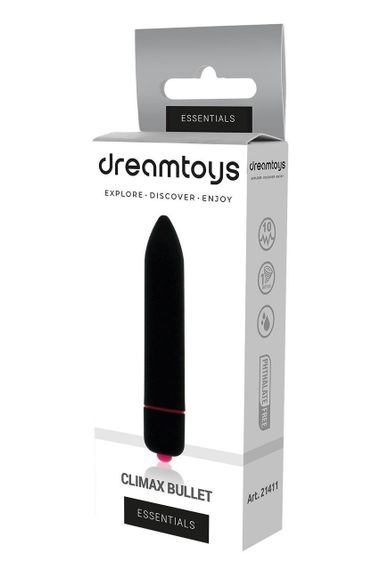 Мини вибромассажер DreamToys Vibes of Love Climax Bullet черный Sex Aura