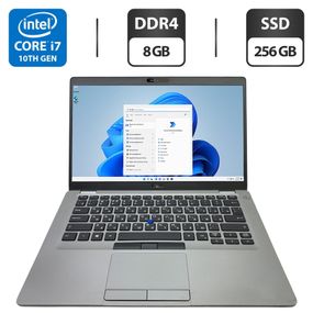 Ультрабук Б-клас Dell Latitude 5411 / 14" (1920x1080) IPS / Intel Core i7-10850H (6 (12) ядра по 2.7 - 5.1 GHz) / 8 GB DDR4 / 256 GB SSD / Intel UHD Graphics / WebCam б/в