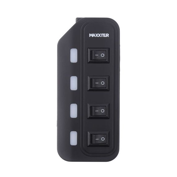Хаб USB 2.0 Maxxter HU2A-4P-AC-02 | Зображення 2