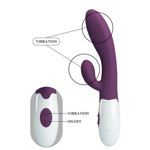 Вібратор PRETTY LOVE Alvis purple, 30 function Sex Aura | Зображення 4