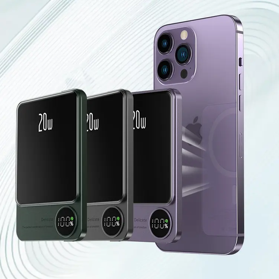 Портативное зарядное устройство Power Bank Q9 5000 mAh ∙ Беспроводной повербанк с технологией Power Bank Q9 5000 mAh | Зображення 2