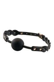 Кляп Guilty Pleasure Moonlight плетёный, черный, 55 × 4,1 см Sex Aura