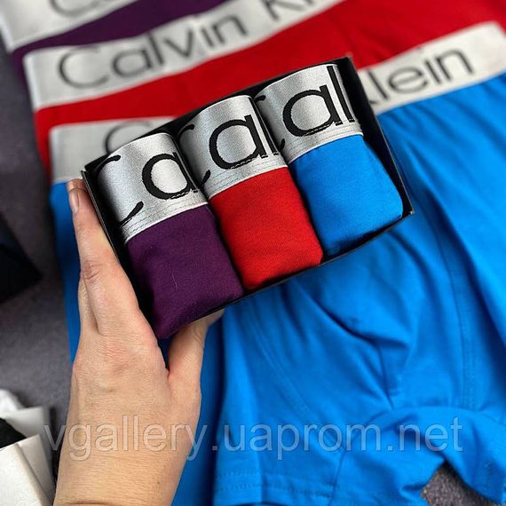 Комплект мужских трусов боксеров Calvin Klein Steel (хлопок 93%), 5 шт | Зображення 4