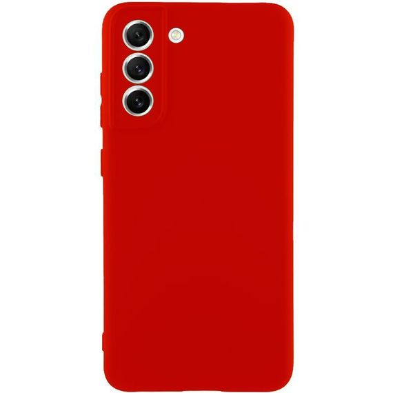 Чехол TPU GETMAN Liquid Silk Full Camera для Samsung Galaxy S22+ Красный / Red