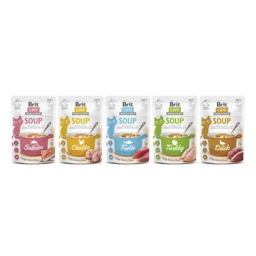 Корм вологий "Суп для котів Brit Care Soup with Salmon з лососем", 75 г | Зображення 2