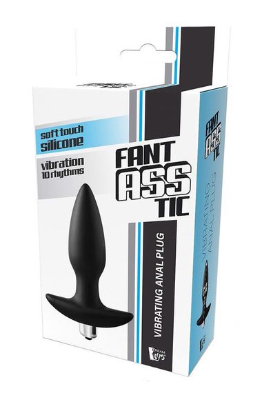 Анальна пробка Dreamtoys FantASSstic з віброкулею, чорна Sex Aura | Зображення 4