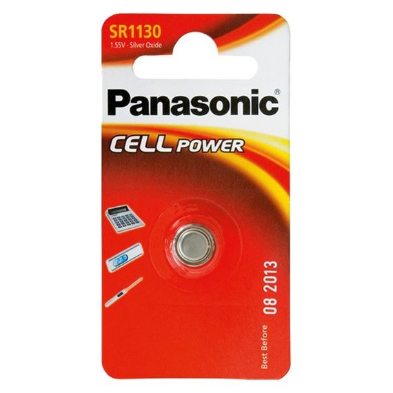 Батарейка Panasonic серебряно-цинковая SR1130(390, V390, D390,SB-AU, SR54) блистер, 1 шт. (SR-1130EL/1B)