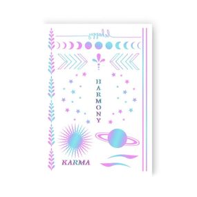 Набір тимчасових татуювань "Harmony mood" LB-186 голограма