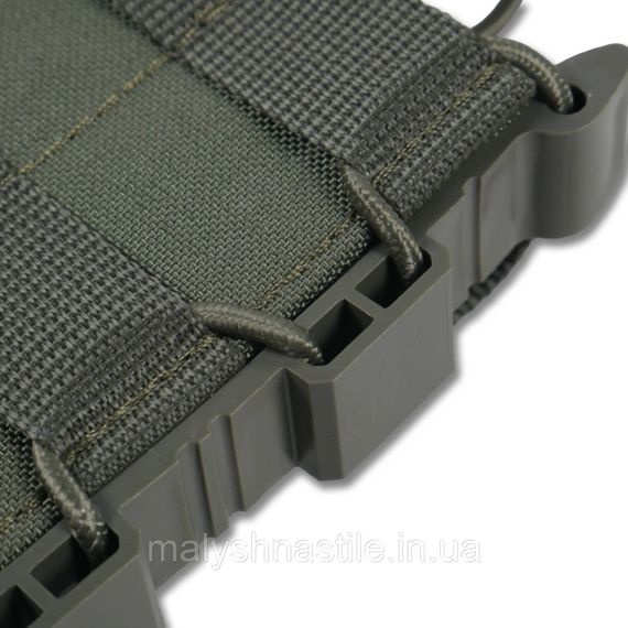 Жорсткий посилений тактичний підсумок Kiborg GU Single Mag Pouch Khaki | Зображення 9