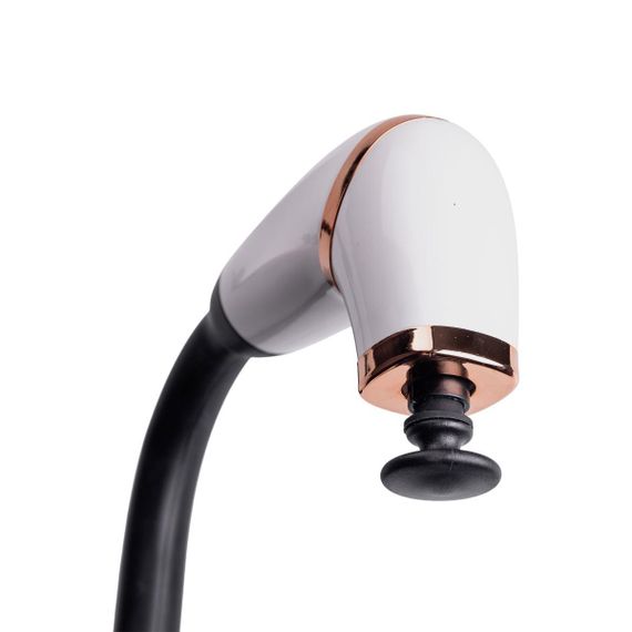 Перкуссионный ручной массажер аккумуляторный 17 Вт зарядка от USB до 3200 об/мин Белый HP-11-11W | Зображення 2