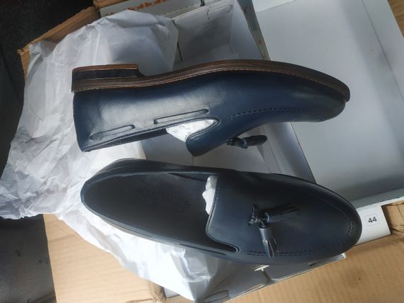 Турецкие лоферы синего цвета 42 размер | Зображення 6