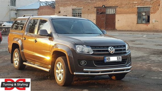 Передній захист ST018-2 (нерж) для Volkswagen Amarok 2010-2022 рр | Зображення 6