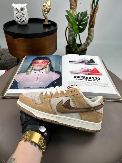 Кросівки SB Dunk Low SE “85 Double Swoosh Brown Grey , В'єтнам 38 24 см