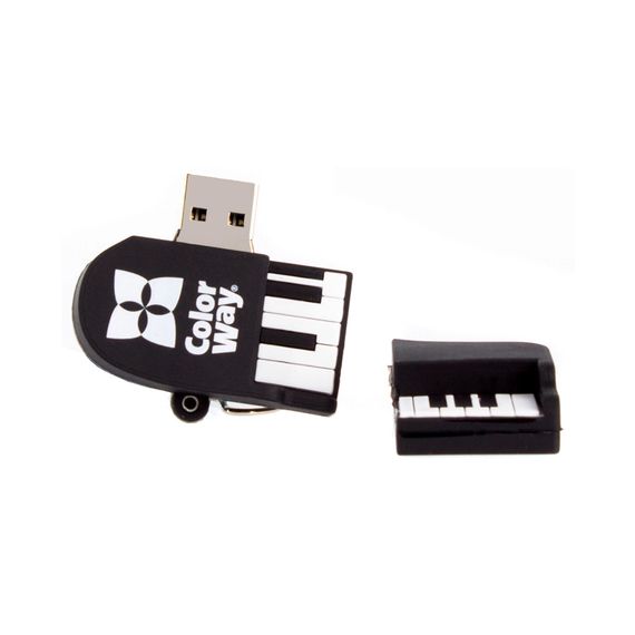 USB флеш накопичувач ColorWay Piano 64 GB 3.0 Black (CW-USBPO64) | Зображення 2